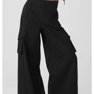 ALO Yoga Black Wide-Leg Pants